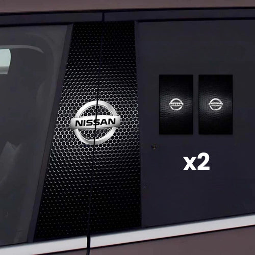 2x Auto raamstickers met logo