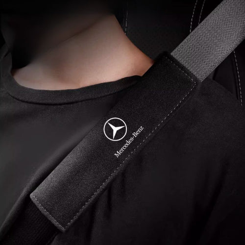 Luxe suède veiligheidsgordelhoes (2 stuks)