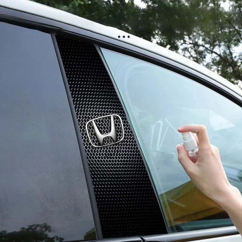 2x Auto raamstickers met logo