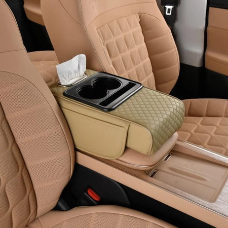 Verstelbare opbergdoos voor auto-armsteun