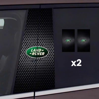 2x Auto raamstickers met logo