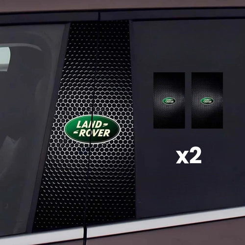 2x Auto raamstickers met logo