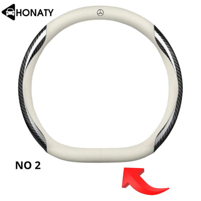 Aangepaste leren stuurhoes