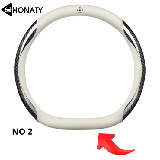 Aangepaste leren stuurhoes