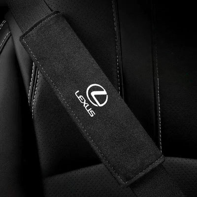 Luxe suède veiligheidsgordelhoes (2 stuks)