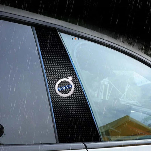 2x Auto raamstickers met logo