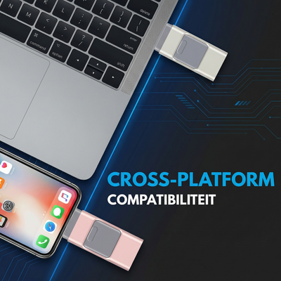 FlashVault™ - 4-in-1 USB Opslag voor iPhone, iPad, Android & PC - 4