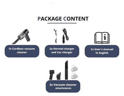 Kleine draadloze autostofzuiger