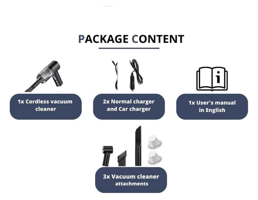 Kleine draadloze autostofzuiger