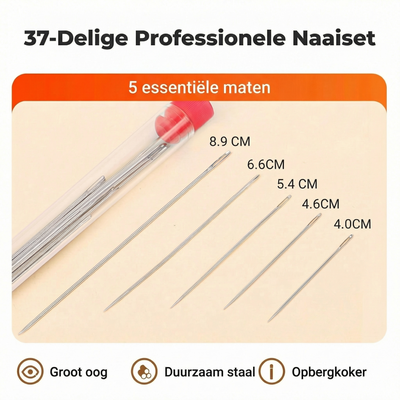 37-Delige Professionele Naaiset - Naalden